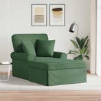vidaXL Chaise Lounge met Rok 3 pcs Jungle Groen Corduroy, Verzenden, Nieuw