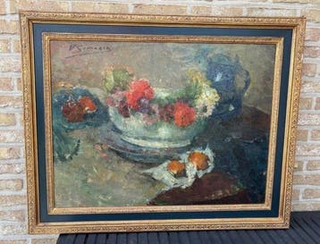 Victor Simonin (1877-1946) - Stilleven, Antiek en Kunst