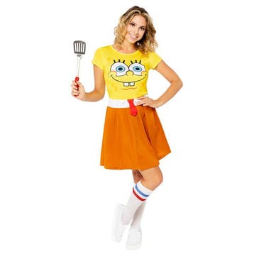 Volwassenen Kostuum Spongebob Dames, Verzenden, Nieuw