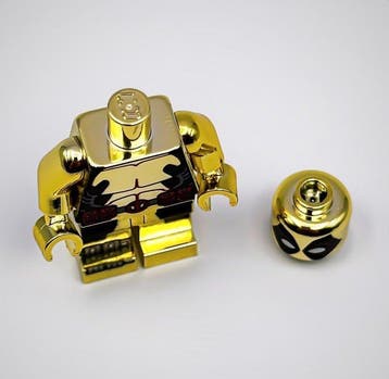Lego Minifiguur - Marvel Super Heroes - Chrome Gold Plated