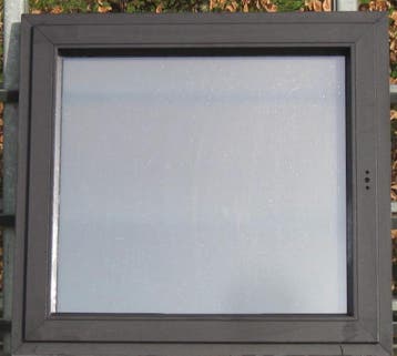 pvc raam , chassis , venster 103 x 96 zwart  ral 9011, 75 tot 150 cm, Kunststof, Raamkozijn, Nieuw