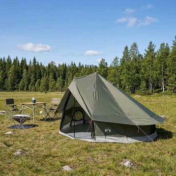 vidaXL Tipi Tent 18-persoons Leger Groen Polyester en Staal, Verzenden