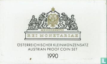 Oostenrijk jaarset 1990 (PROOF), Verzenden, Setje