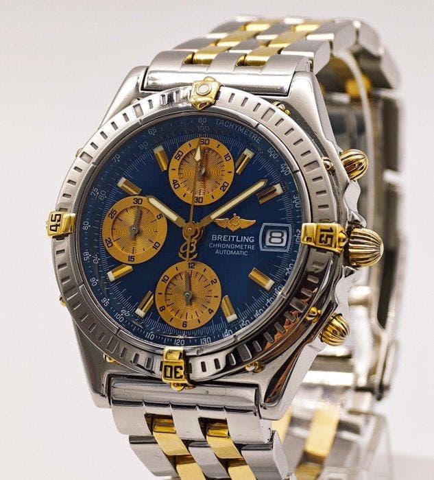 Breitling - Chronomat Blue Automatic Two Tone - B13352 -, Bijoux, Sacs & Beauté, Montres | Hommes