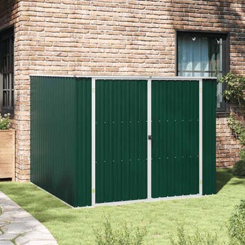 vidaXL Tuinschuur 195x198x159 cm gegalvaniseerd staal groen, Tuin en Terras, Verzenden, Nieuw