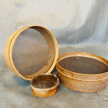 Suikerzeef - Hout, Originele setacci uit de vroege 1900s -