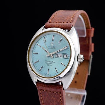 Omega - Seamaster Cosmic 2000 Turquoise - Sans prix de, Handtassen en Accessoires, Horloges | Heren, Nieuw