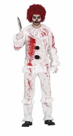 Clown Halloween Kostuum Heren Bloederig, Verzenden