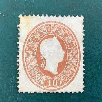 Oostenrijk 1860 - 10 Kreuzer - MNG - Michel 21, Postzegels en Munten, Postzegels | Europa | Oostenrijk, Gestempeld