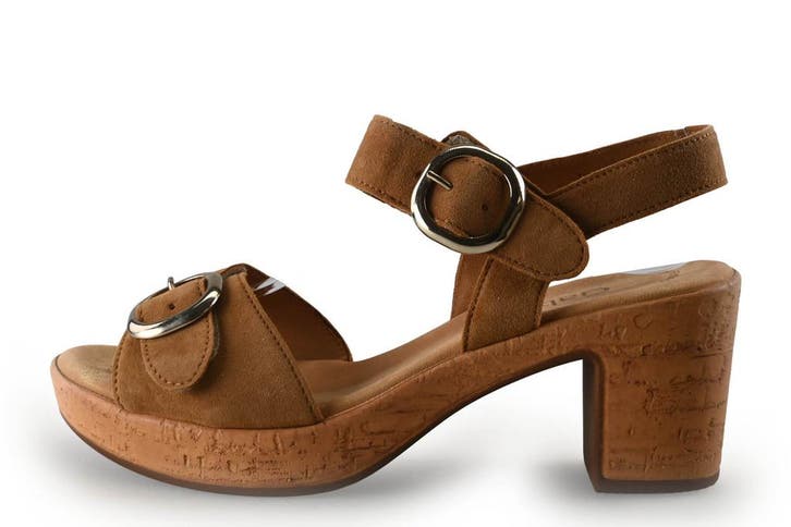 Gabor Sandalen in maat 37½ Cognac, Kleding | Dames, Schoenen, Overige kleuren, Zo goed als nieuw, Sandalen of Muiltjes, Verzenden