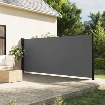vidaXL Windscherm uittrekbaar 160x600 cm antraciet, Verzenden, Nieuw