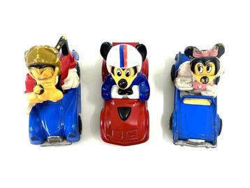 Mickey Mouse - 3 toy cars with figures by Matchbox - Disney