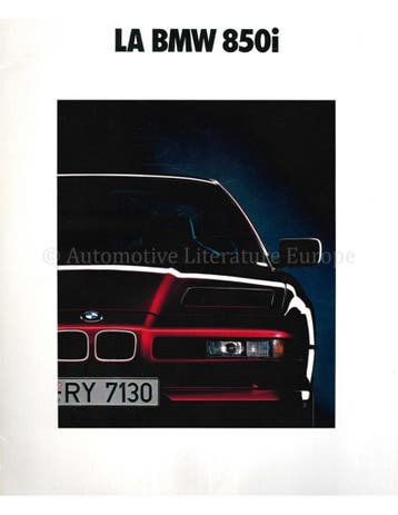 1991 BMW 8 SERIE COUPE BROCHURE FRANS