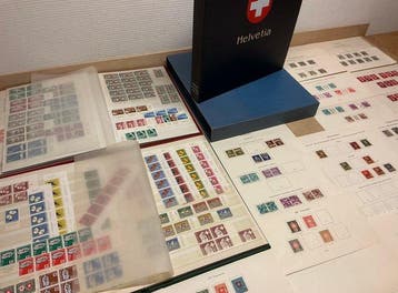 Zwitserland 1854/1988 - Verzameling in Davo album en 2, Gestempeld