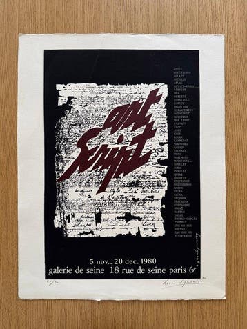 Bernard Quentin (1923-2020) - Art Script, 1980