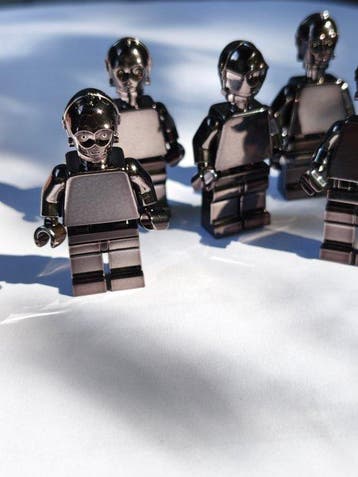 Lego Minifiguur - 5x minifigures C-3PO Lego custom chrome, Nieuw