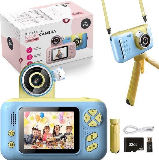 2dekans | K&L Digitale Kindercamera Kids - Kinder vlog, Livres, Livres d'images & Albums d'images, Enlèvement ou Envoi