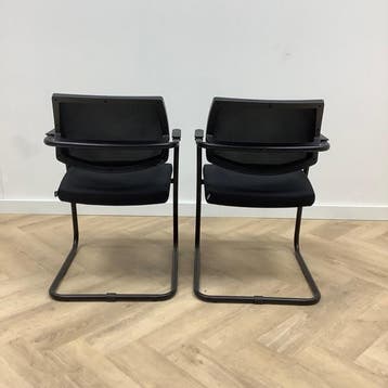 complete set van 2 stuks Sitland vergaderstoelen, zwart, Huis en Inrichting, Gebruikt, Zwart