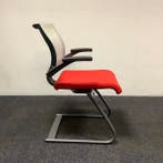 Ahrend 240 Vergaderstoel met kunststof rug, antraciet - rood, Huis en Inrichting, Stoelen, Gebruikt, Zwart, Eén