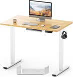Zit sta bureau - Elektrisch - Verstelbaar - 100x60 cm - Wit/, Verzenden, Nieuw