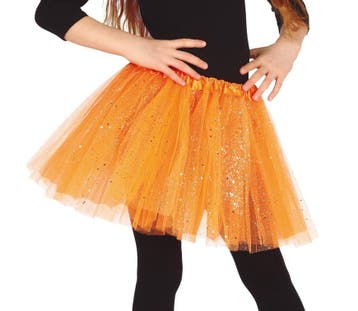 Oranje Tutu Kind 31cm, Verzenden, Nieuw