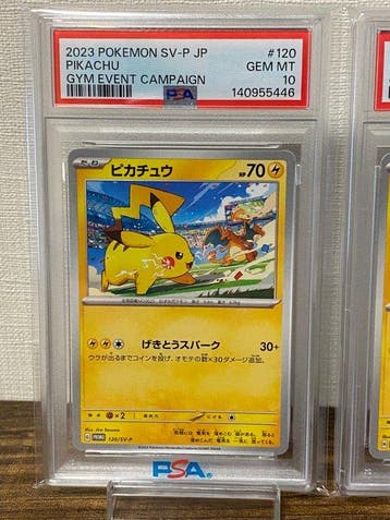 Pokémon - 3 Graded card - Pikachu #120/SV-P, #197/SV-P &, Nieuw