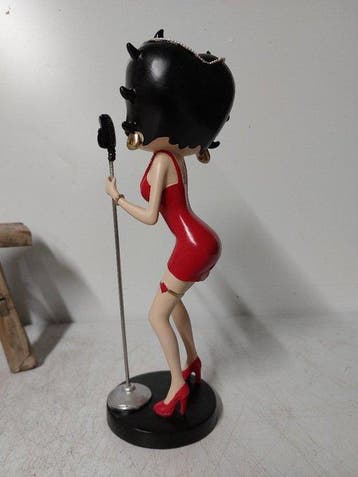 Betty Boop zingend met microfoon – 35 cm hars beeld - 1, CD & DVD