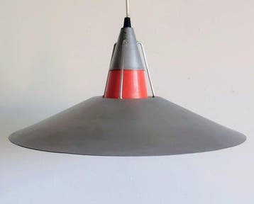 Space Age aluminum pendant lamp from the 1970s. -