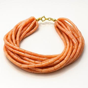 Zonder minimumprijs - Armband Zilver Koraal - Koraal, Nieuw