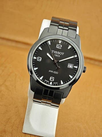 Tissot - PR 100 Quartz 38 PVD – Ref. T049.410.33.057.00 -, Nieuw