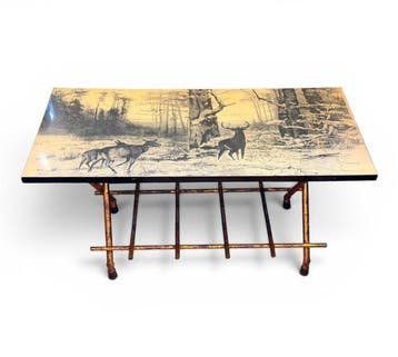 Bijzettafel - IJzer, Hout - Herten