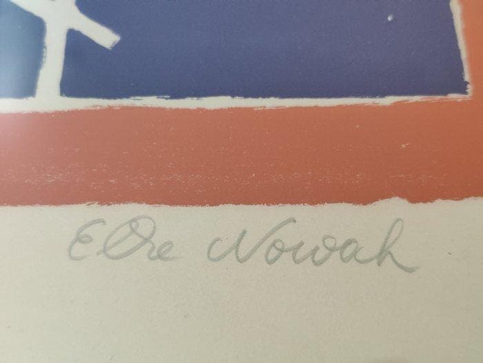 Wanddecoratie - Duitsland - Zeefdruk, E. Nowak 81/100, Antiek en Kunst, Kunst | Designobjecten