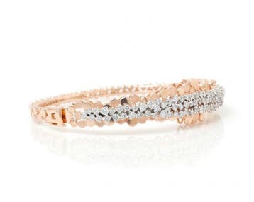 Armband - 14 karaat Roségoud - 1.89ct. tw. Diamant