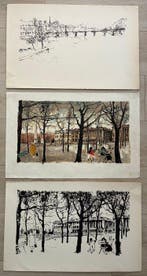 Michel De Gallard (1921-2007) - Lot de 3 lithographies sur