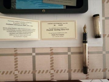 Parker - Duofold International silver godron - Vulpen, Nieuw