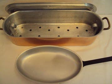 1 Poissonnière et 1 poêle a poisson - Service à poisson -