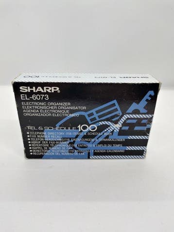 Sharp EL-6073 Electronic Organizer - Rekenmachine -