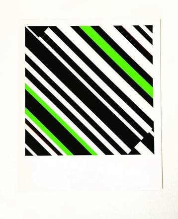 Günter Fruhtrunk (1923-1982) - Grün im Quadrat² (1973)