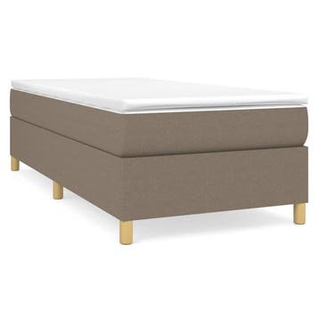 Boxspring 80x200 stof taupe | Tweede kansje | OP = OP, Maison & Meubles, Verzenden