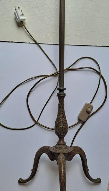 Staande lamp - Messing - Vintage vloerlamp