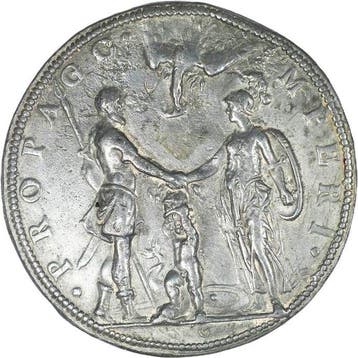 France. Henri IV & Maria de Medici. Large Historical Medal