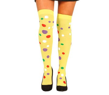 Panty Gestippeld Meerkleurig, Verzenden, Nieuw