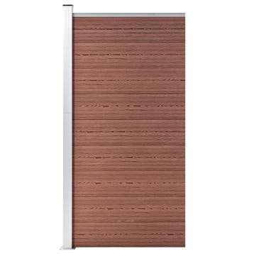 vidaXL Schuttingpaneel 95x186 cm HKC bruin, Verzenden, Nieuw