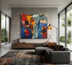 Nguyen Robert (1958) - Composition No.71 80 80 cm, Antiquités & Art, Art | Peinture | Moderne