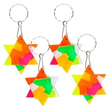 Uitdeelcadeautjes Puzzel Sleutelhanger 3cm 4st, Verzenden