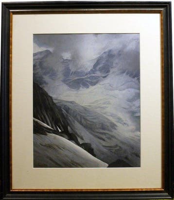 Ernst Heffeter (1879 - 1859) - Glacier in Austrian Alps
