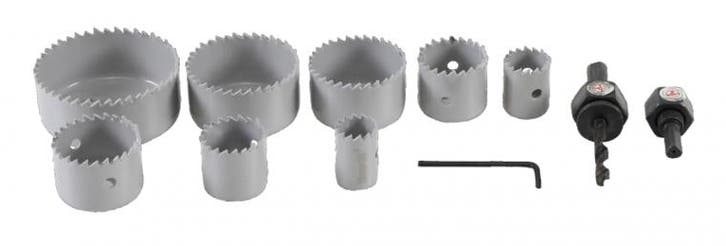 Bgs Technic Gatzaagset diameter 19 - 64 mm 11-dlg, Auto-onderdelen, Banden en Velgen, Verzenden