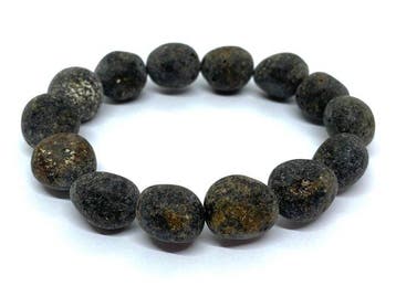 Amberliefhebberskeuze: Wild Donker Baltische amber Armband –