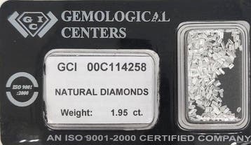 Zonder minimumprijs - 281 pcs Diamant (Natuurlijk) - 1.95 ct, Nieuw