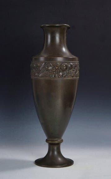 French bronze foundry (Attrib.) - Vaas - Grote siervaas op